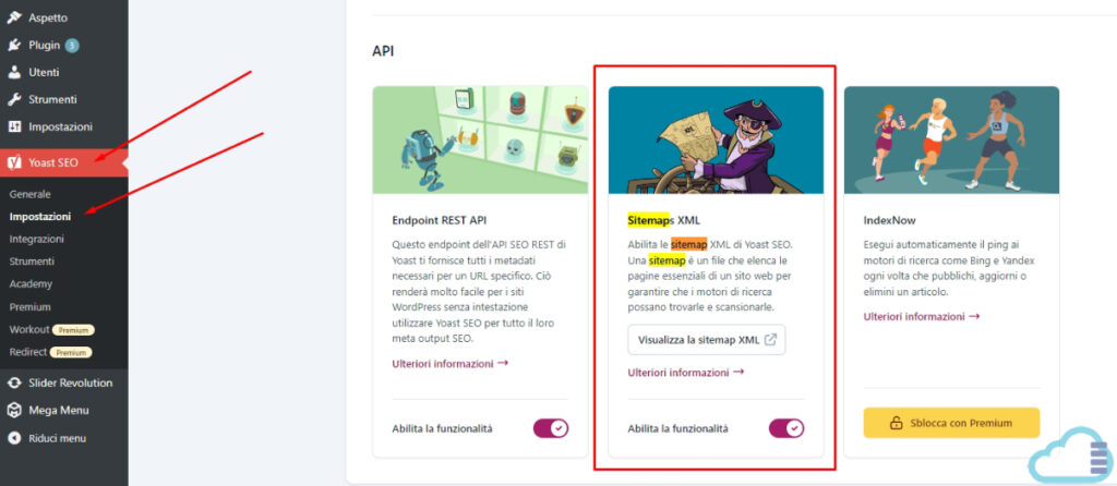 Impostazioni Yoast SEO 2